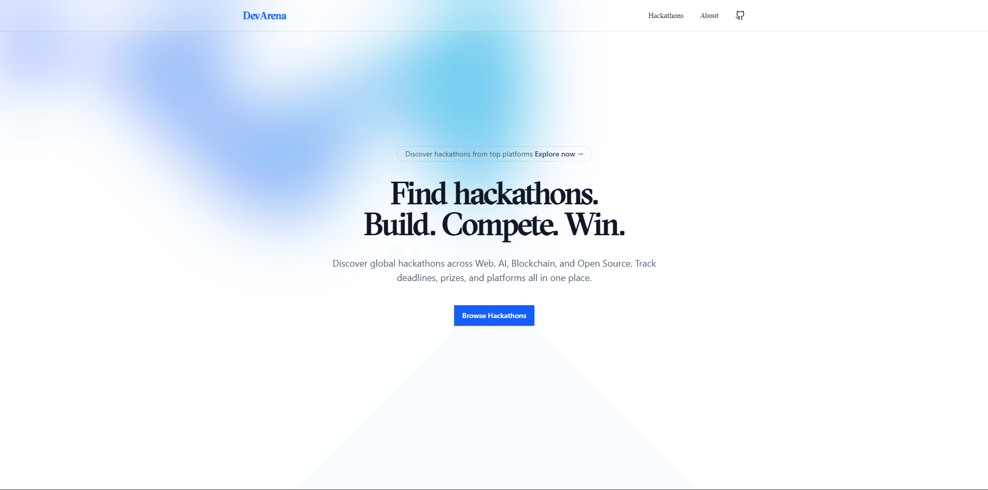 Screenshot of DevArena